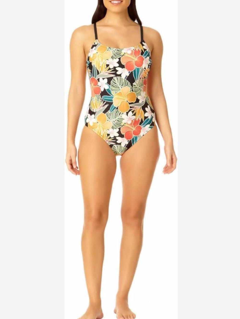 HURLEY FLORAL ONE PIECE SWIMSUIT